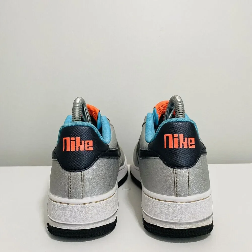Nike Air Force 1 One Low Boys 6Y Shoes Silver Gray Space To Dream CW6011-001 - Picture 6 of 12